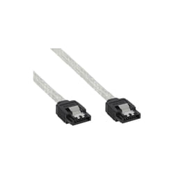 InLine SATA 6Gb/s Round Cable with latches 0.3m