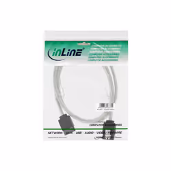 InLine SATA 6Gb/s Round Cable with latches 0.3m
