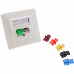 InLine Dust cover for RJ45 female, black, 10pcs., Black