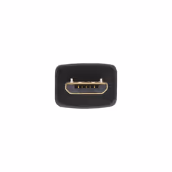 InLine Micro USB 2.0 Flat Cable USB A / Micro-B, black / gold, 3m
