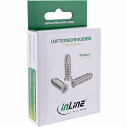 InLine Fan Screws 5x16mm silver 50 pcs. pack