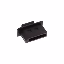 InLine Dust Cover for DisplayPort female, black, 50 pcs., Black, Plastic