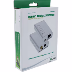 InLine USB HD Audio Adapter 24 Bit 192kHz to Digital Coax/Toslink/I2S Converter - Additional view 4
