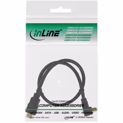 InLine High Speed HDMI Cable with Ethernet, angled, 3m