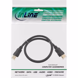 InLine 4043718210787 HDMI cable 0.5 m HDMI Type A (Standard) Black