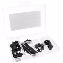 Dustcover Kit Inline for Front Panel and (32 Teilig) Cardreader Black