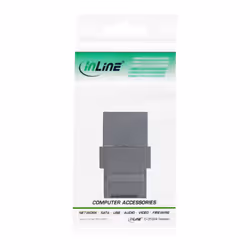 InLine USB 3.1 Snap-In module, USB-C F/F, black housing
