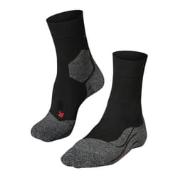 FALKE Men's RU3 Comfort Running Socks  Mid Calf  Thick Cushion  Anatomic Fit  Breathable Quick Dry  Organic Lyocell  Black Black-Mix 3010  9-10  1 Pai