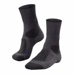 FALKE Women's TK1 Adventure Cool Hiking Socks  Crew  Thick Padding  Cooling  Athletic  Breathable Quick Dry  Lyocell  Grey As ...