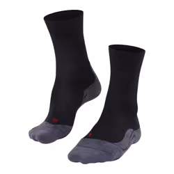 FALKE Men's TK5 Wander Hiking Socks, Crew Length, Light Padding, Athletic Sock, Breathable Quick Dry, Merino Wool, Grey (Asph ...