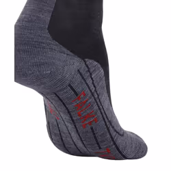 FALKE Men's TK5 Wander Hiking Socks, Crew Length, Light Padding, Athletic Sock, Breathable Quick Dry, Merino Wool, Grey (Asphalt Melange 3180), 9-10,