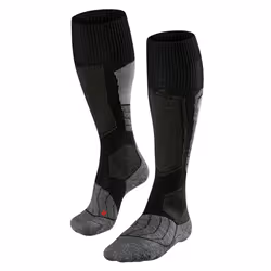 Falke SK1, Knee socks, Black, Grey, Adult, Female, 37-38, Running