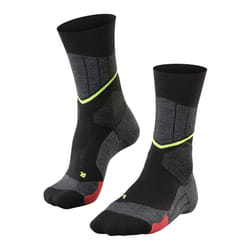 FALKE Men's SC1 Ski Socks  Merino Wool  Mid Calf  Ultra Light Cushion  Breathable Quick Dry  Winter Athletic Sock  Black Black-Mix 3010  12.5-13.5  1