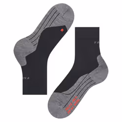 FALKE Men's RU4 Endurance Wool Running Socks  Mid Calf  Medium Cushion  Athletic  Breathable Quick Dry  Merino Wool  Black Black-Mix 3010  10.5-11.5 - Additional view 4