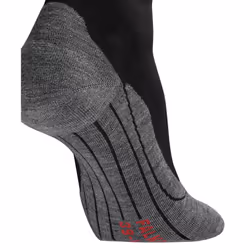FALKE Women's RU4 Endurance Short Running Socks  Quarter  Medium Cushion  Breathable Quick Dry  Organic Cotton  Black Black-Mix 3010  6.5-7.5  1 Pair - Additional view 4