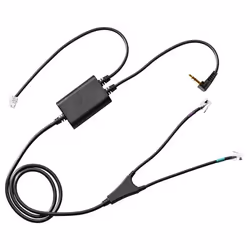 Panasonic adapter cable for electronic hook switch suitable for: Panasonic telephones series KX-NT 543. KX-NT 546. KX-NT 553. ...