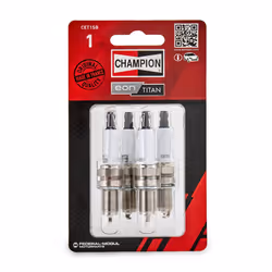 Spark plug; CHAMPION; Aerovantage Spoiler; CET1 M12x1.25 16 mm Ti Poly-V; for FIAT, BMW, ALFA ROMEO, FORD, CHEVROLET