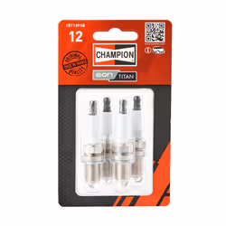 Spark plug; CHAMPION; Aerovantage Spoiler; CET12P M14x1.25 16 mm Ti Poly-V; for TOYOTA, MERCEDES-BENZ, BMW, ALFA ROMEO, MITSU ...