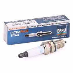 Spark plug; BERU; M12x1,25 16 mm Poly-V Tit ULTRA TITAN; for FIAT, BMW, ALFA ROMEO, FORD, ABARTH