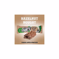 Joe's Core Bar (12x45g) Hazelnut-Nougat. High Protein Bar with Soft Protein Core and Milk Chocolate Coating, Low Sugar, 32% Protein/Bar, Real Hazelnut