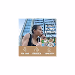 Joe's Core Bar (12x45g) Hazelnut-Nougat. High Protein Bar with Soft Protein Core and Milk Chocolate Coating, Low Sugar, 32% Protein/Bar, Real Hazelnut