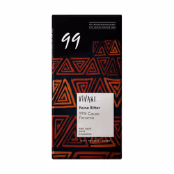 Vivani 285954, Black chocolate, 80 g, Coconut, 2768 kJ, 672 kcal, 64.3 g