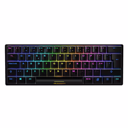 Sharkoon SGK50 S4, 60%, Wired, USB, QWERTY, RGB LED, Black