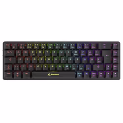Sharkoon PureWriter W65, Wired & Wireless, RF Wireless, Mechanical, QWERTZ, RGB LED, Black