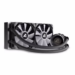 Sharkoon S80 RGB Computer case, Processor All-in-one liquid cooler 12 cm Black 1 pc(s) - Additional view 4