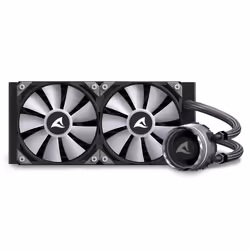 Sharkoon S80 RGB Computer case, Processor All-in-one liquid cooler 12 cm Black 1 pc(s) - Additional view 7