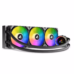 Sharkoon S90 RGB Computer case, Processor All-in-one liquid cooler 12 cm Black 1 pc(s) - Additional view 6