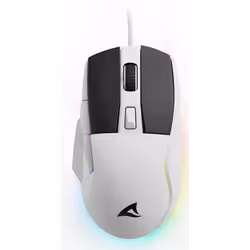 Sharkoon SGM35, Right-hand, Optical, USB Type-A, 6400 DPI, White