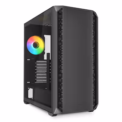 Sharkoon AK2 RGB, Midi Tower, PC, Black, ATX, micro ATX, Mini-ITX, Multi, Case fans
