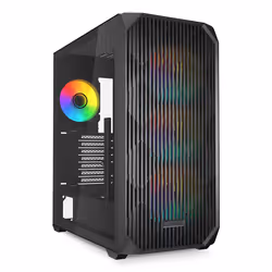 Sharkoon AK3 RGB, Midi Tower, PC, Black, ATX, micro ATX, Mini-ITX, Multi, Case fans