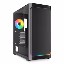 Sharkoon AK4W RGB Strip, Midi Tower, PC, Black, ATX, micro ATX, Mini-ITX, Metal, Multi