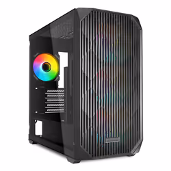 Sharkoon MK3 RGB, Micro Tower, PC, Black, micro ATX, Mini-ITX, Multi, Case fans