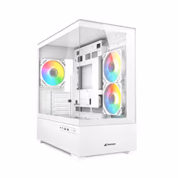 Sharkoon MK6 RGB, Midi Tower, PC, Black, micro ATX, Mini-ITX, Gaming, Multi