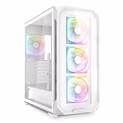 Sharkoon AK5G RGB, Midi Tower, PC, White, ATX, micro ATX, Mini-ITX, Multi, Case fans