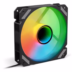 Sharkoon SHARK Mirror PWM RGB, Fan, 12 cm, 500 RPM, 1500 RPM, 99.52 m³/h, Black