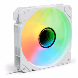 Sharkoon SHARK Mirror PWM RGB, Fan, 12 cm, 500 RPM, 1500 RPM, 99.52 m³/h, White
