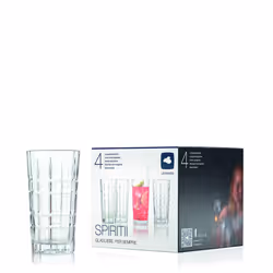 LEONARDO Spiritii Highball Cocktail Glass  Set of 8  13.5 Ounce
