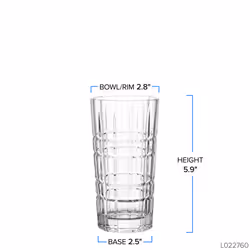 LEONARDO Spiritii Highball Cocktail Glass  Set of 8  13.5 Ounce