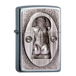 Zippo Genuine Keyhole Emblem Woman Design Windproof Flame Flip Top Lighter