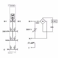 Wago 753-405 fieldbus module