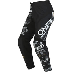 Oneal Element Attack Motocross Pants, black-white, Size 28