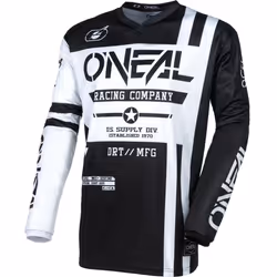Oneal Element Warhawk Motocross Jersey, black-white, Size L