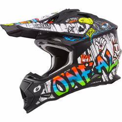 Oneal 2SRS Rancid multicoloured Motocross Helmet, multicolored, Size L for Men