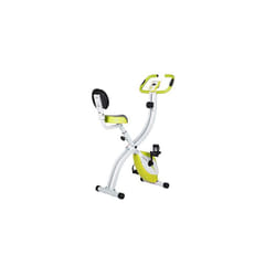 Ultrasport F-Bike Home Trainer 200B with Hand Pulse Sensors, with Backrest, Foldable, Green
