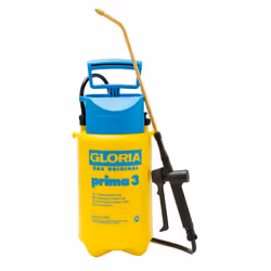 GLORIA prima 3, Hand garden sprayer, 5 L, 3 L, Blue, Yellow, Plastic, Brass
