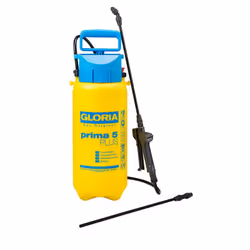 GLORIA Prima 5 PLUS, Hand garden sprayer, 7 L, 5 L, Blue, Yellow, Plastic, Plastic